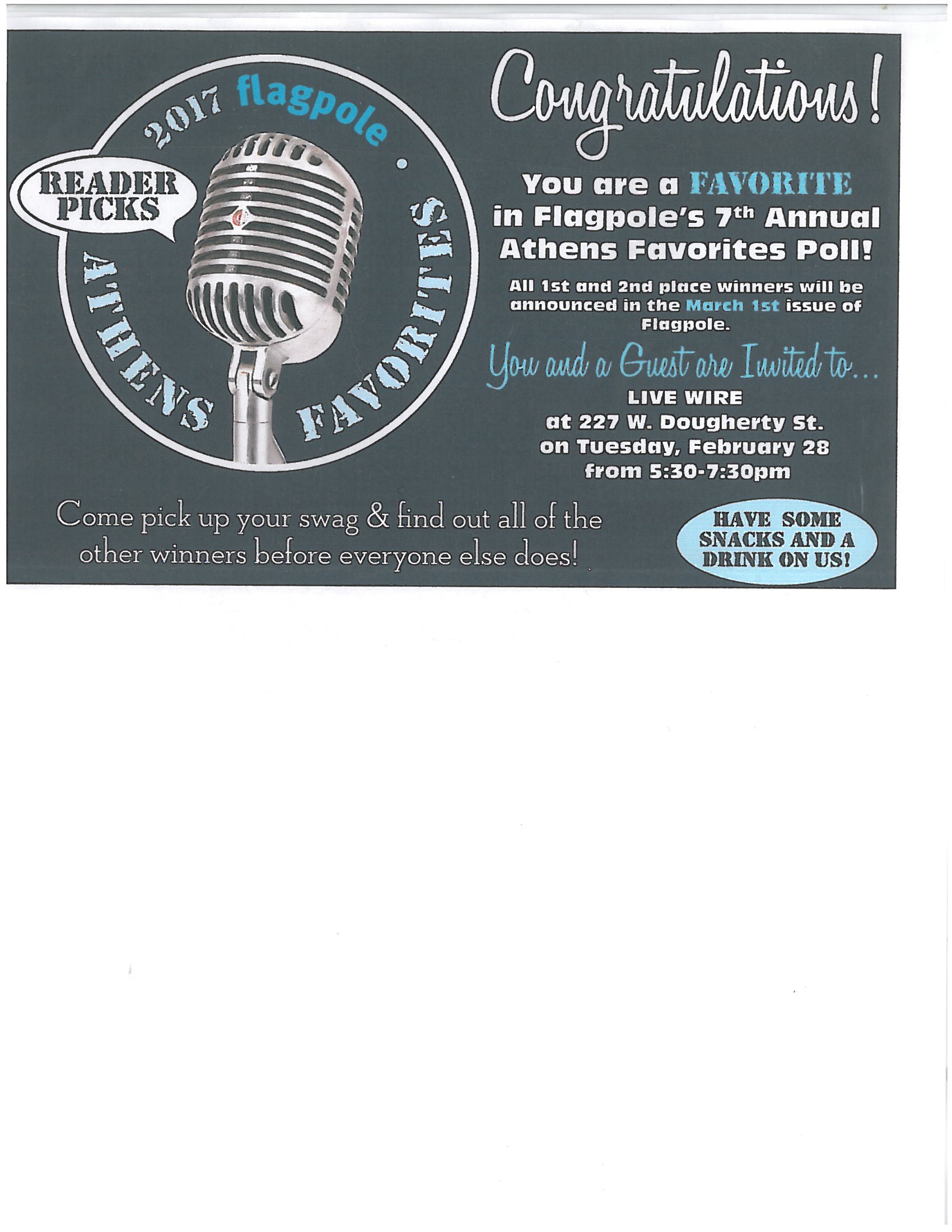 2017 Readers Favorites — Watkinsville, GA — Law Offices of Eric K. Krasle