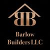 Logo for Barlow Builders LLC with stylized "BB" within a house frame, gold on black background.