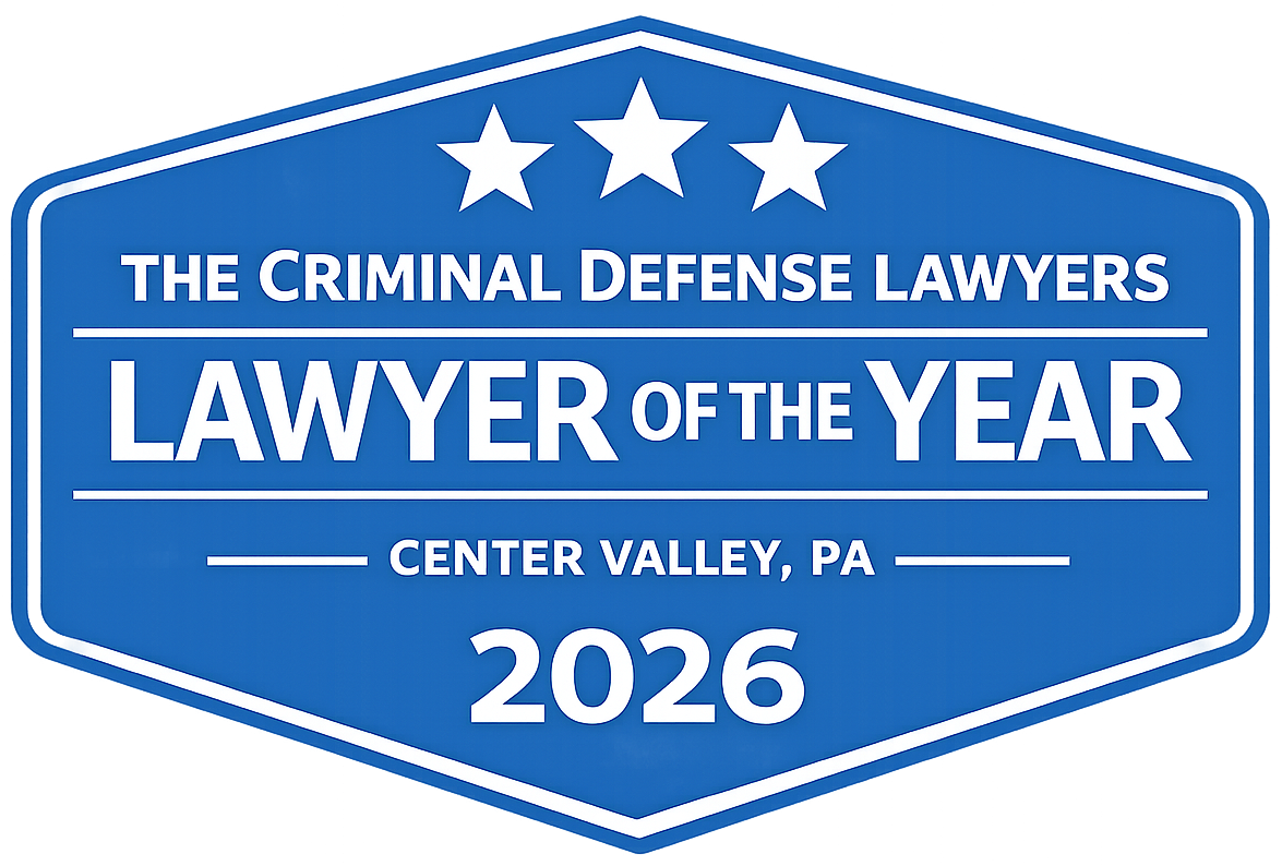 Blue badge: Criminal Defense Lawyers' 