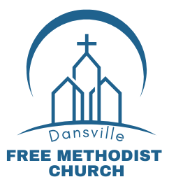 A logo for the dansville free methodist church