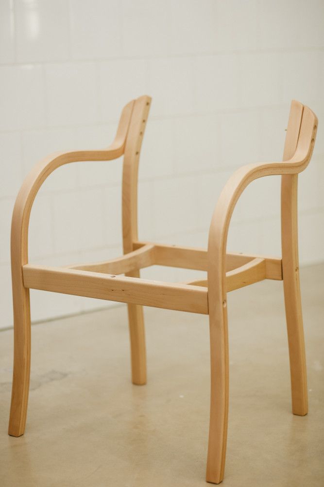 Medinės kėdės rėmas