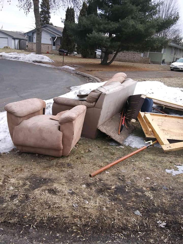 Old Couch for Removal — Minneapolis, MN — Eddie's Junk Removal