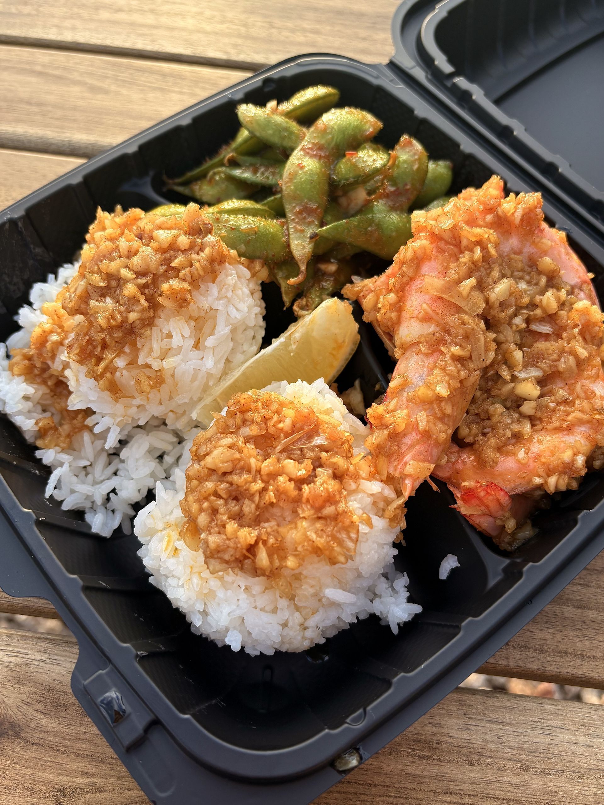 Garlic Shrimp and Kimchi