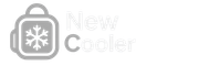 Ícone de um cooler com um floco de neve, ao lado das palavras 