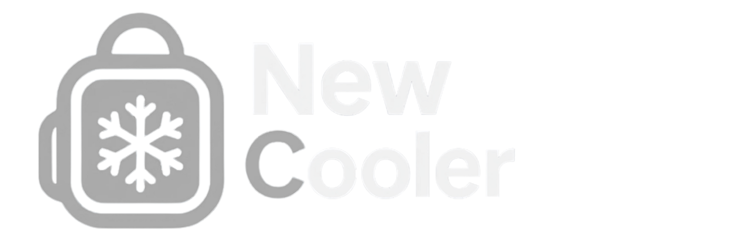Ícone de um cooler com um floco de neve, ao lado das palavras 