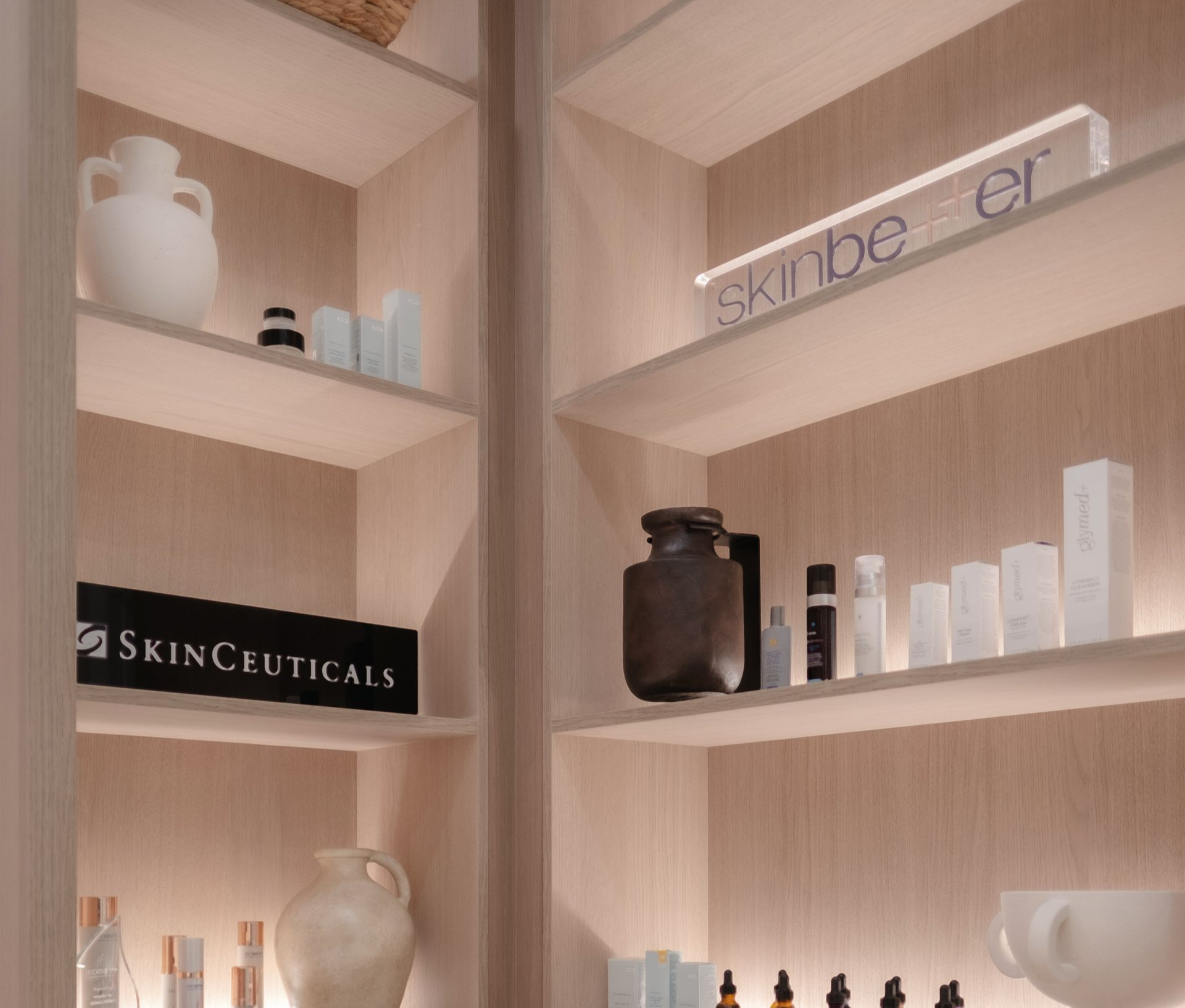 A bunch of different types of pills on a white surface