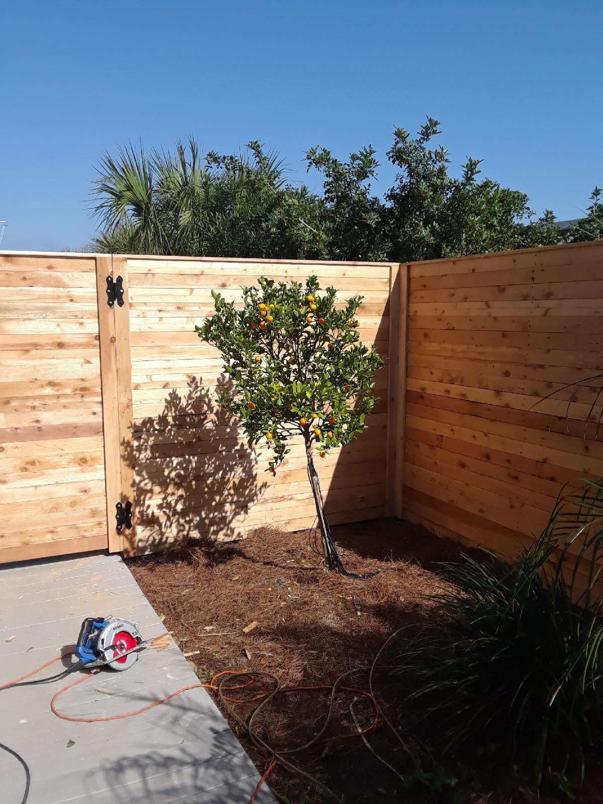 Horizontal Wood fence