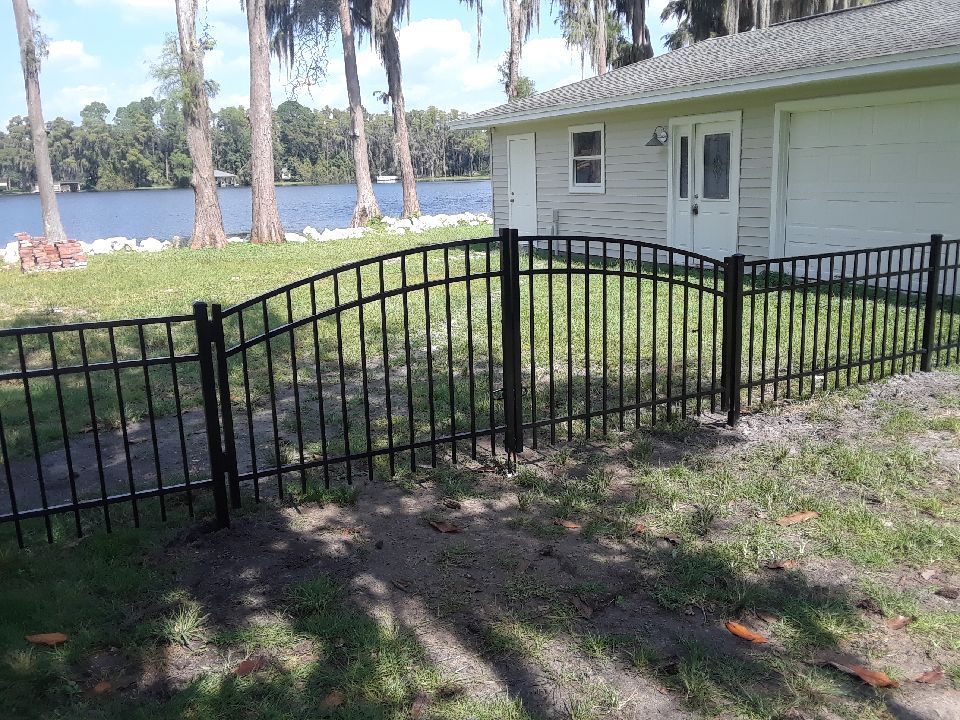 Black Powder Coated Aluminum fence