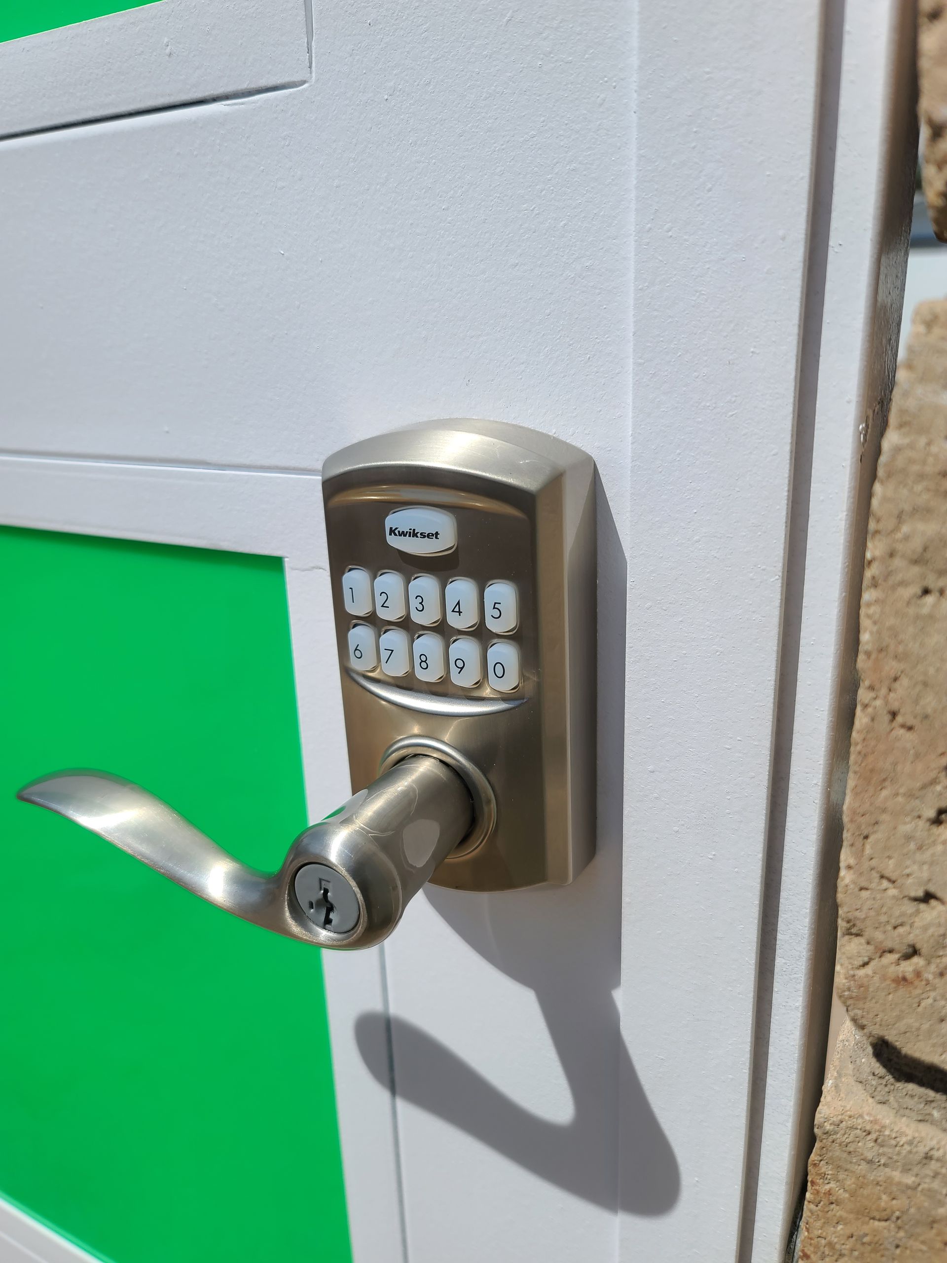 A door with a combination lock on it