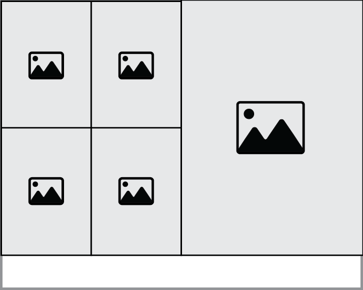 1 - 5x7 and 4 - wallet photos on a package print sheet.