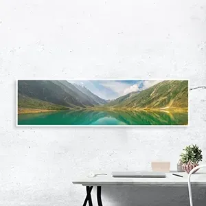 High quality panoramic print on office wall