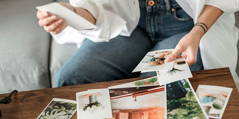 A camera with its film ready for developing and printing.