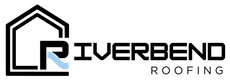 Riverbend Roofing brand mark with stylized roof and wave