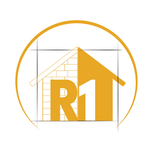 A drawing of a house with the letter r1 on it