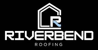 Riverbend Roofing brand mark with stylized roof and wave