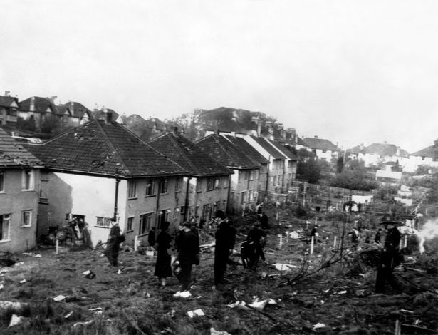 Overndale Road, after Britannia crash