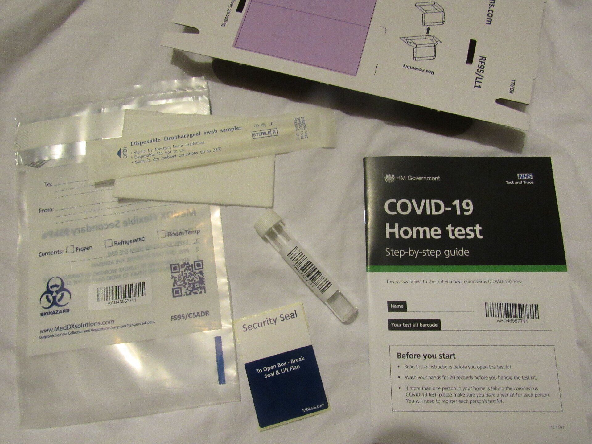 Lateral Flow Covid home testing kit
