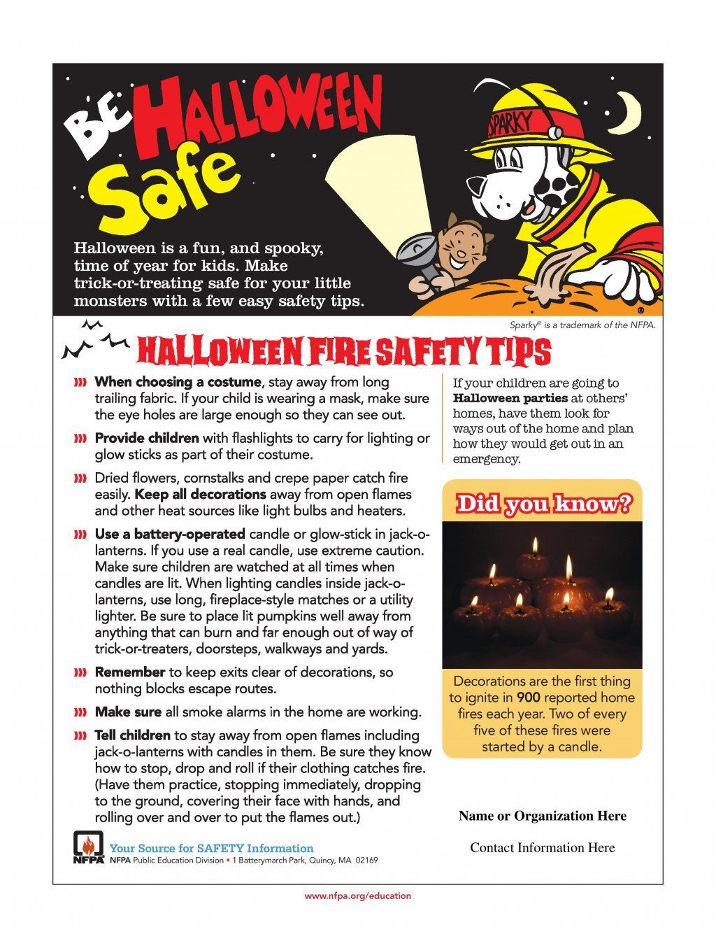 Be Halloween Safe