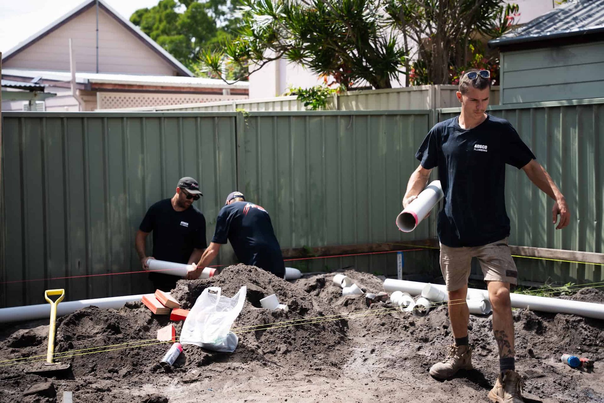 Ausco plumbers performing pipe relining