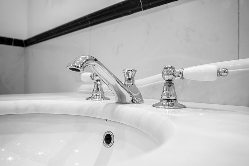 silver sink faucet