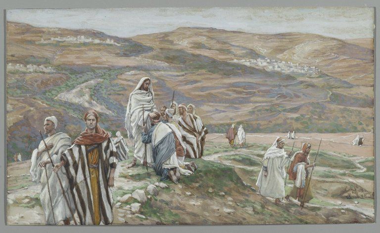 James Tissot. He Sent them out Two by Two (Il les envoya deux à deux). Brooklyn Museum