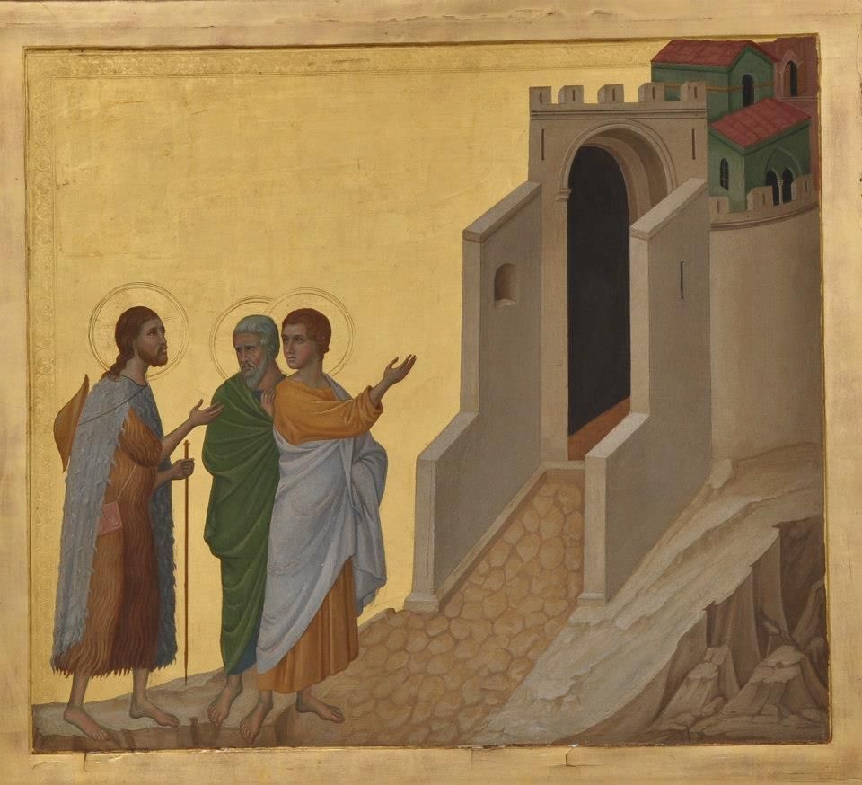 The Road to Emmaus by Duccio di Buoninsegna