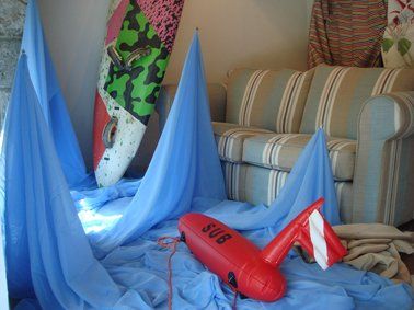 Esposizione di creazioni tessili