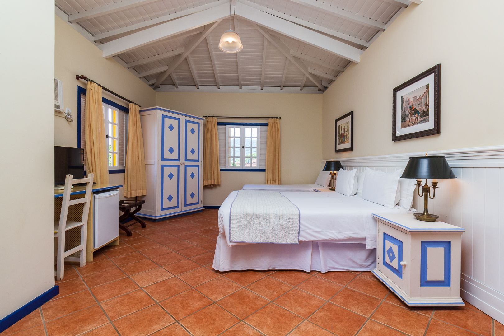 Acomodações da Pousada Corsário Paraty