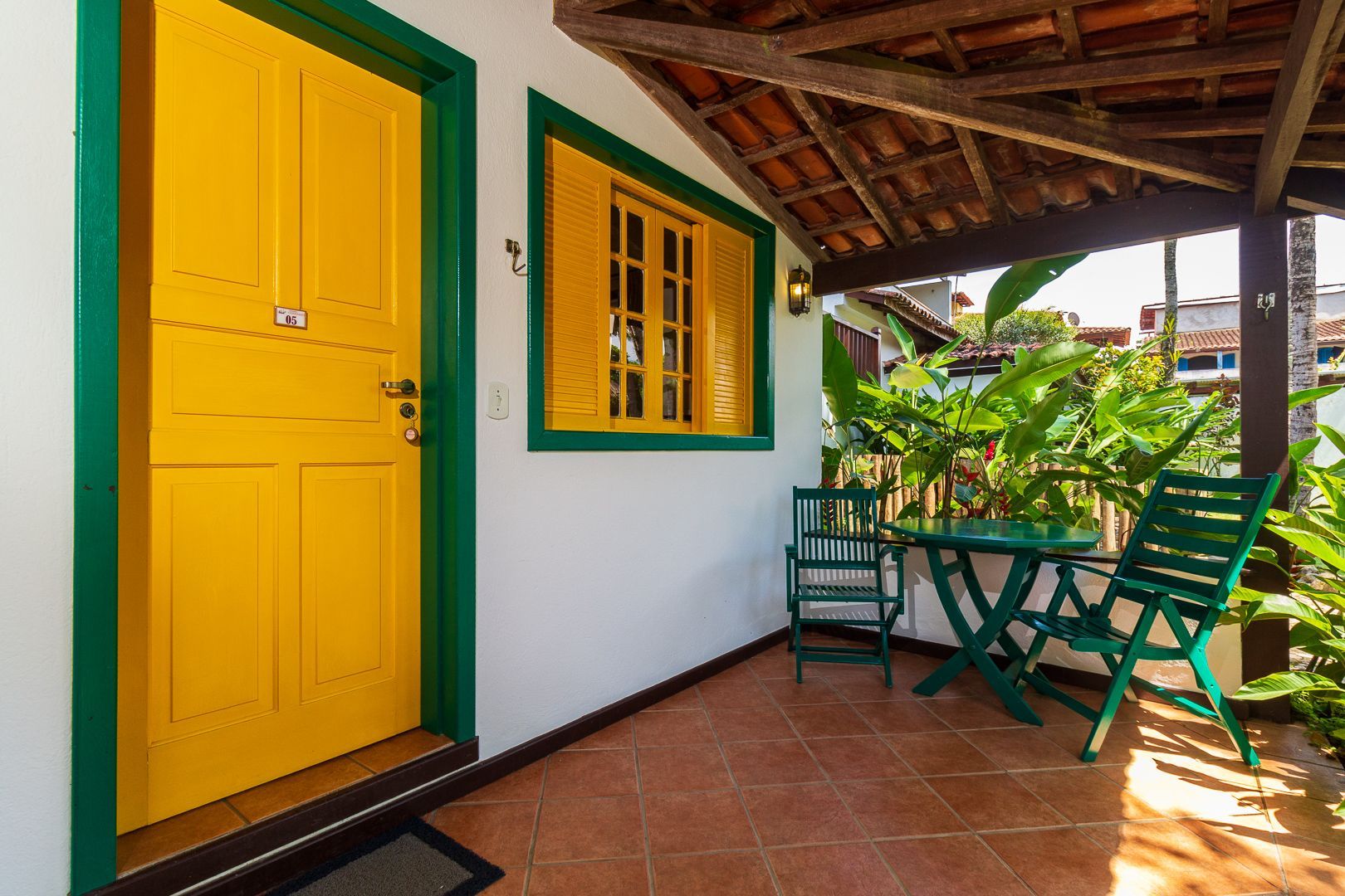 Acomodações da Pousada Corsário Paraty