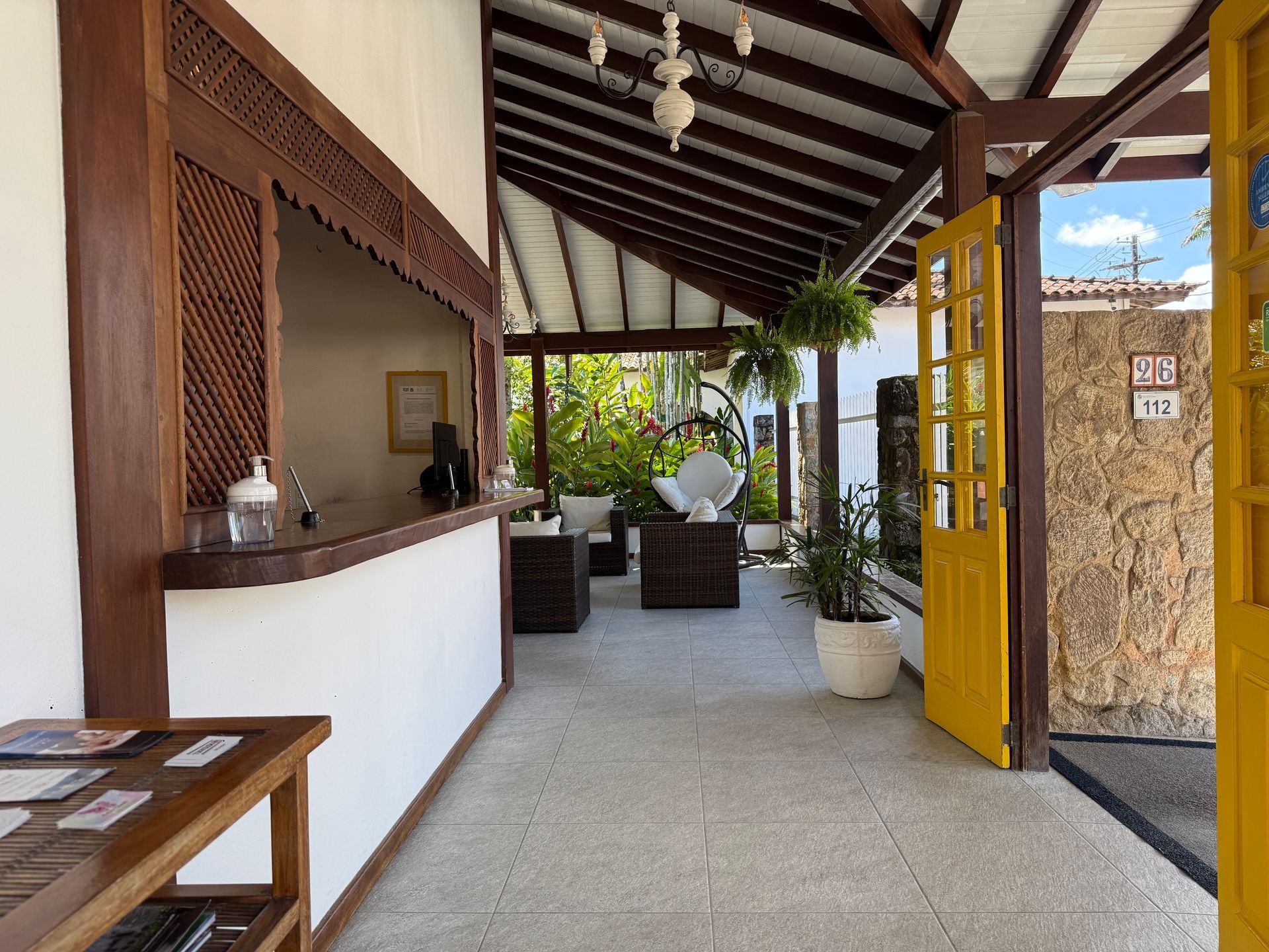 Recepção Pousada Corsário Paraty