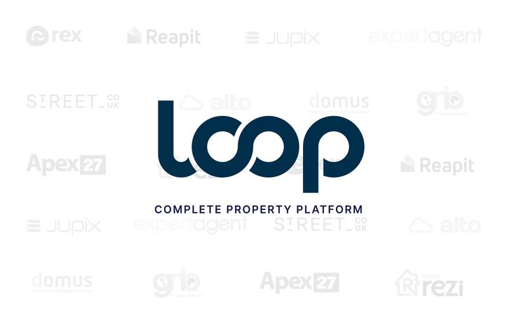 The logo for loop is surrounded by other logos on a white background.
