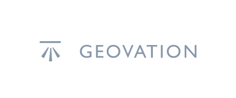 A logo for geovation is shown on a white background.