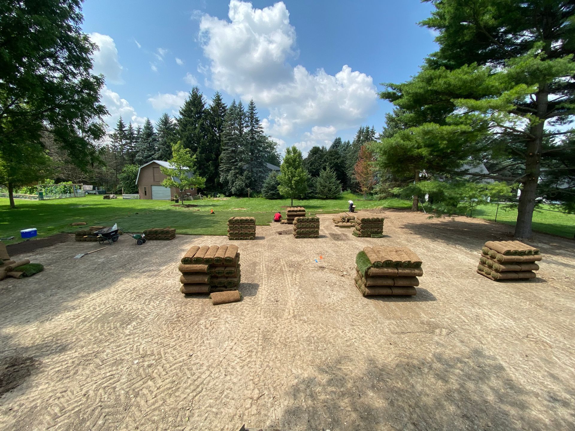 Sod installation in Woodstock southern ontario