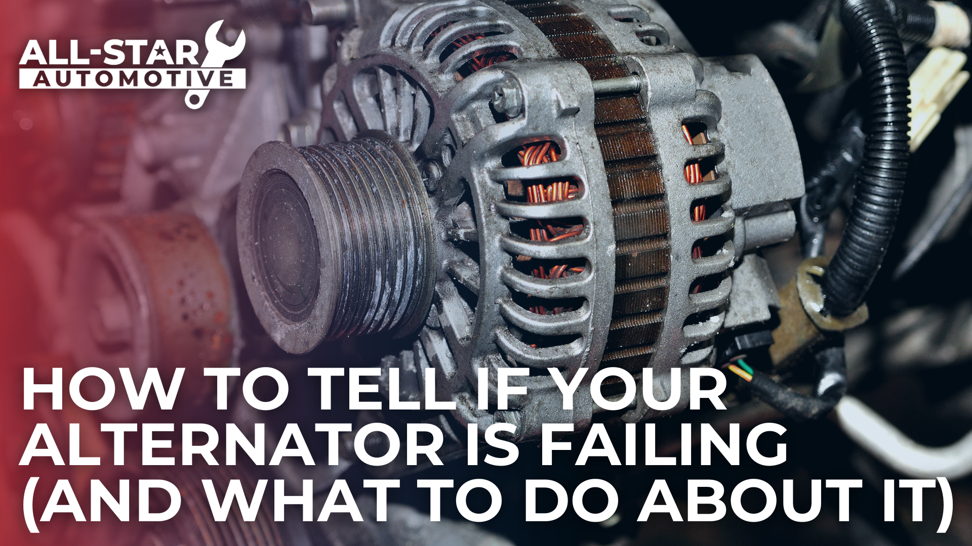 Noticing dim lights, stalling, or a dead battery? It could be your alternator.