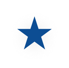 A blue star is on a white background | All-Star Automotive