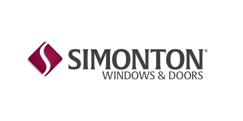 Simonton Windows & Doors logo in maroon and gray