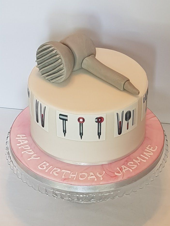 hairstylist birthday cake