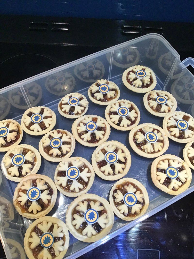 Branded mince pies