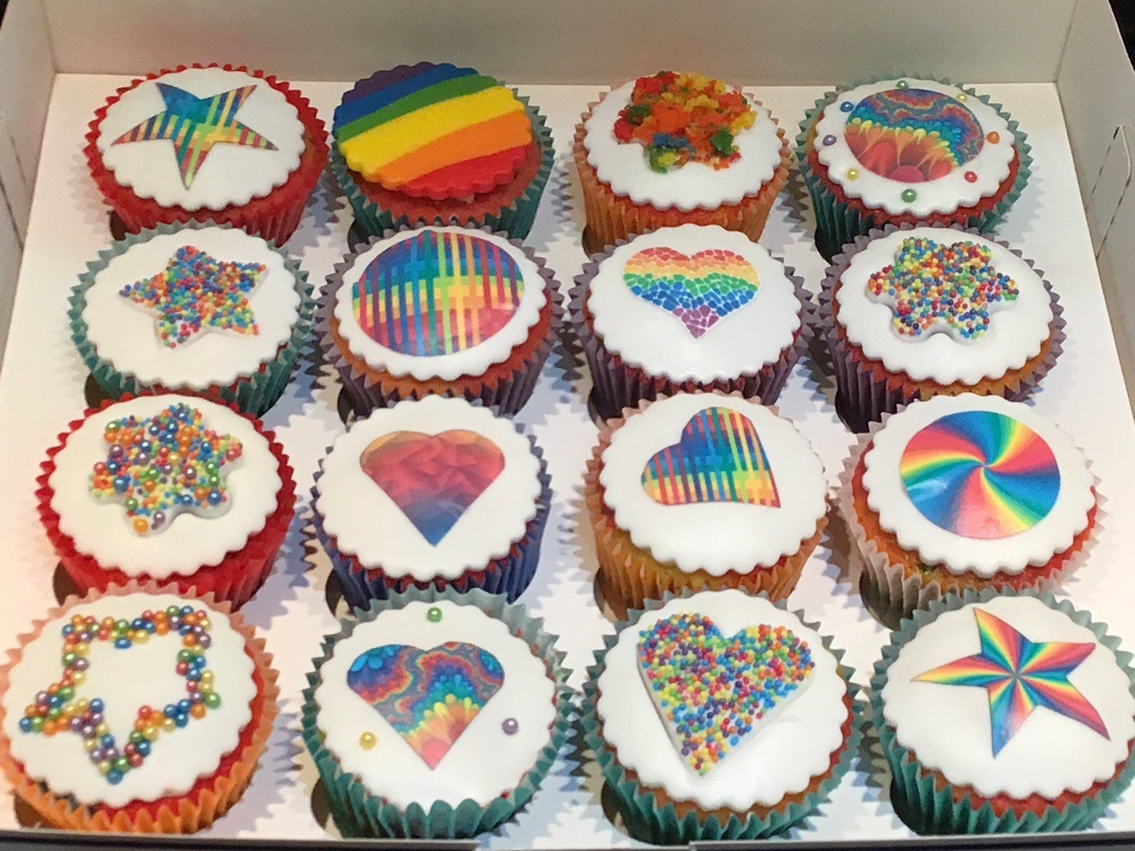 Rainbow Cupcakes