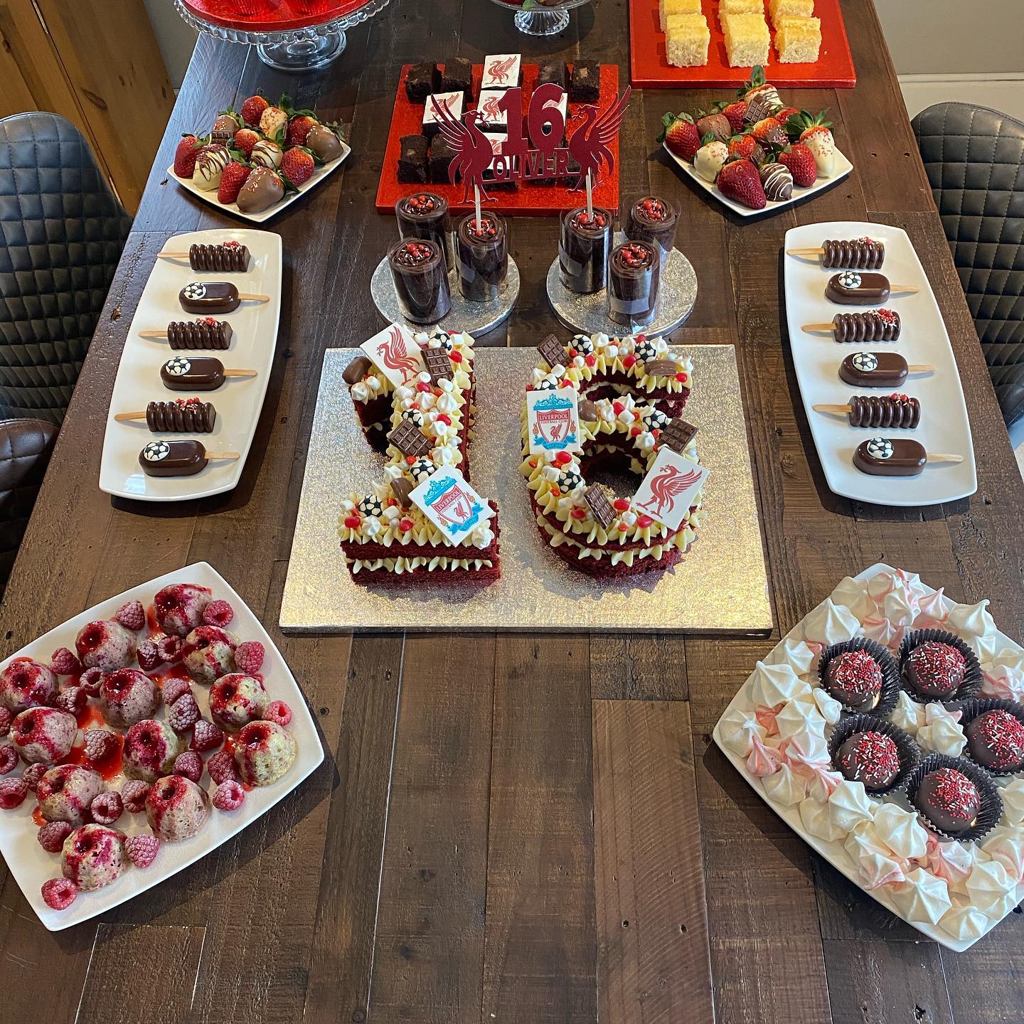 lilac house desserts table