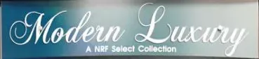 A sign that says modern luxury a nrf select collection