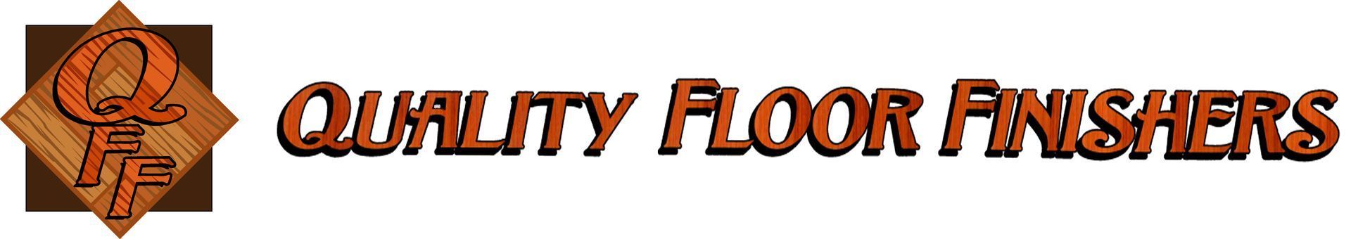 A logo for a company called quality floor finishers