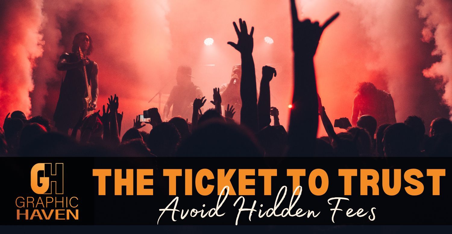 arms up in a crowd in front of a band on stage at a concert