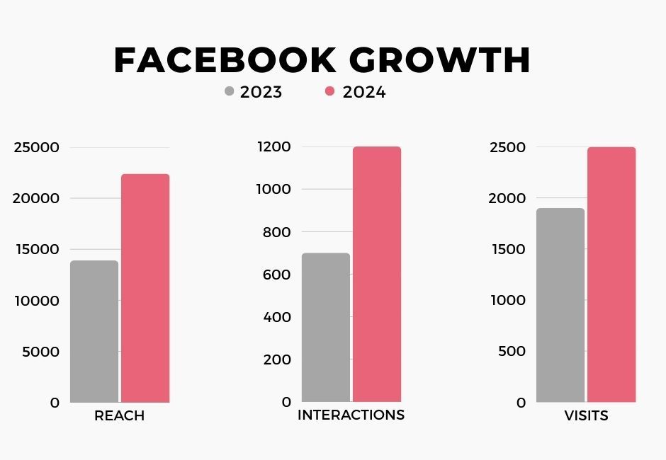 A graph showing the growth of facebook over the years.