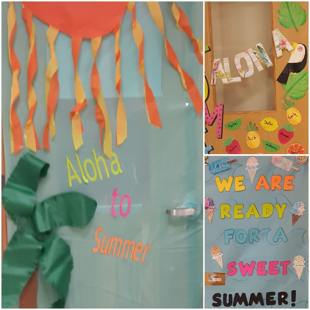 A door that says aloha to summer and we are ready for a sweet summer