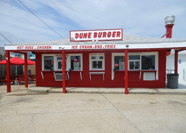 Dune Burger and fries, walk up,  Nags Head