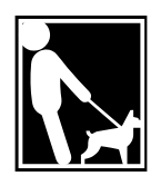 A man is walking a small dog on a leash.