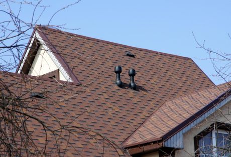 a shingle house roof