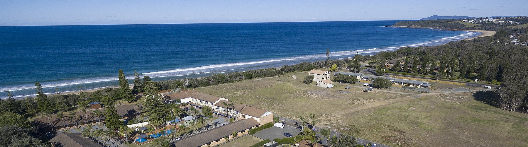 shot of beach taken from a drone