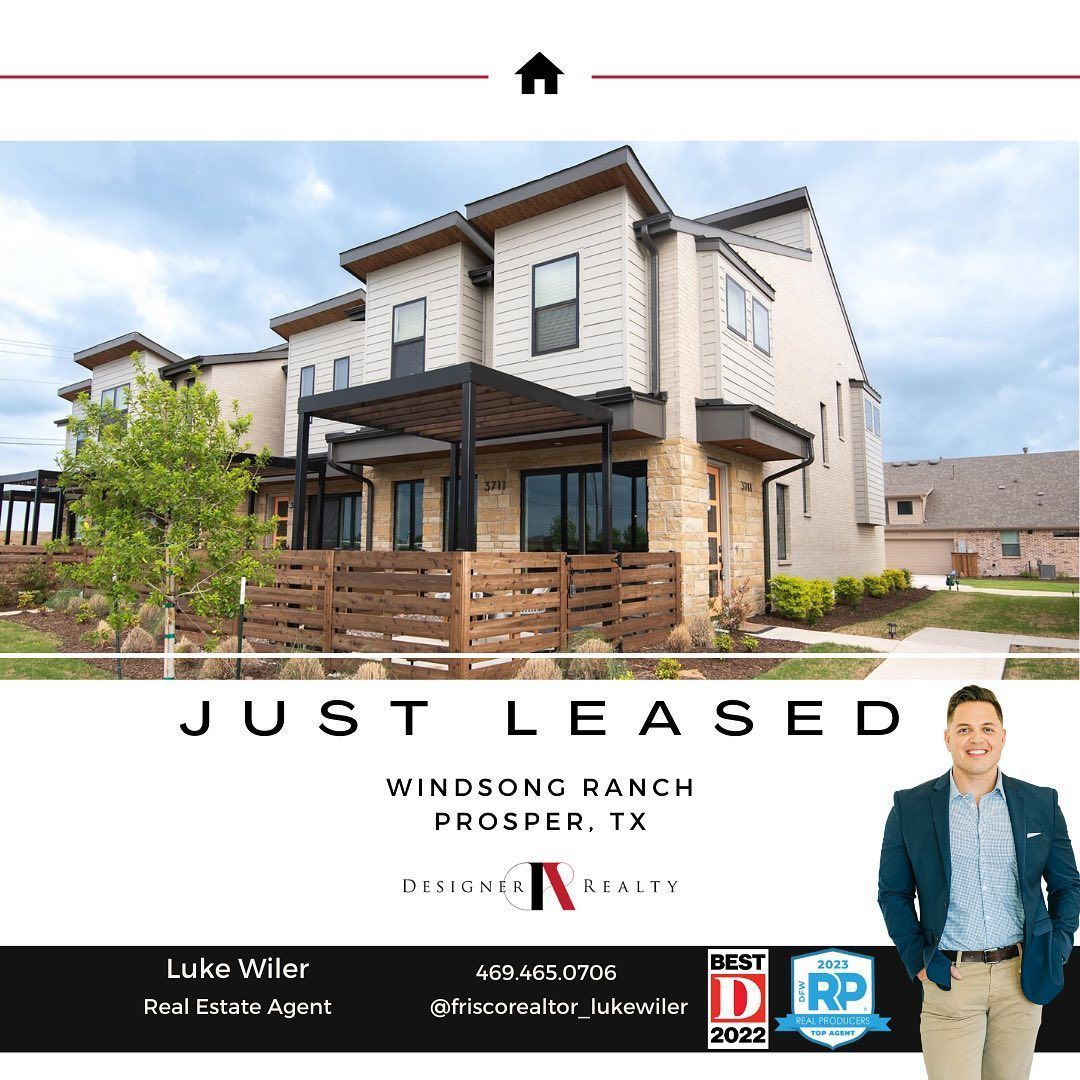 Luke Wiler is standing in front of a house that is just leased